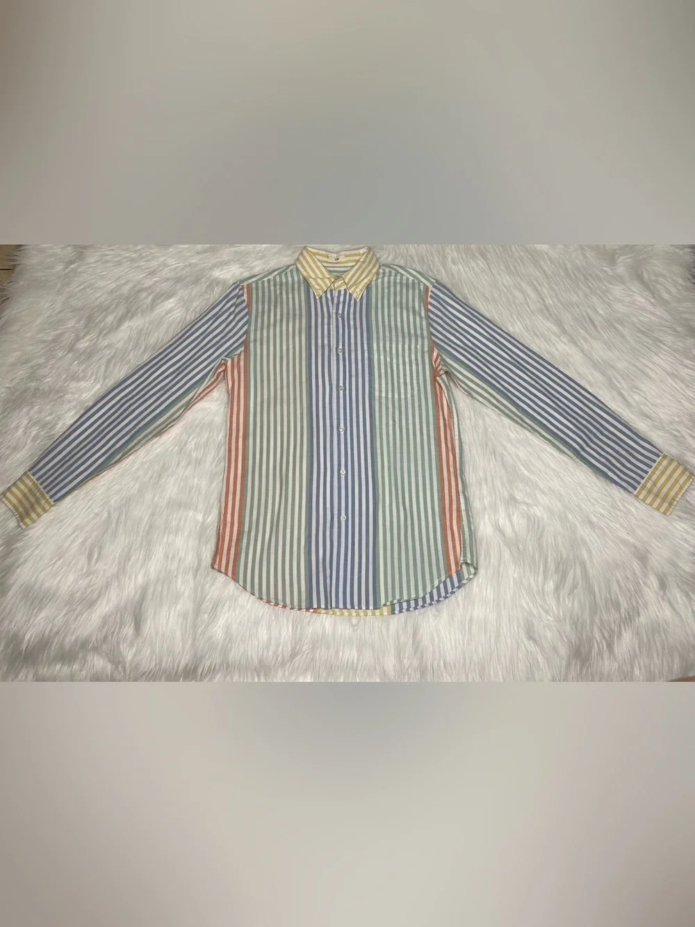 J. Crew Multistripe Pastel Button-Down Shirt
